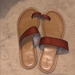 Brown strappy sandals